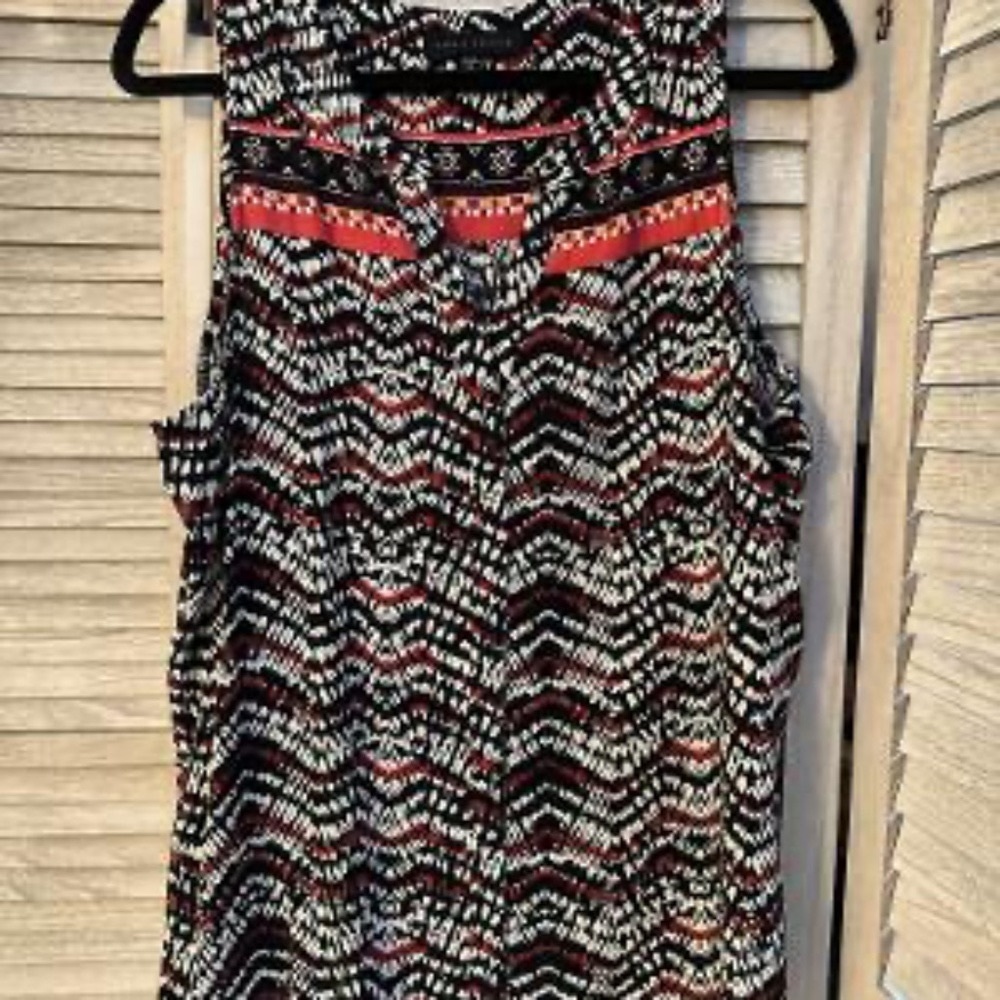 Sanctuary Sleeveless Blouse, XL Tribal Pattern